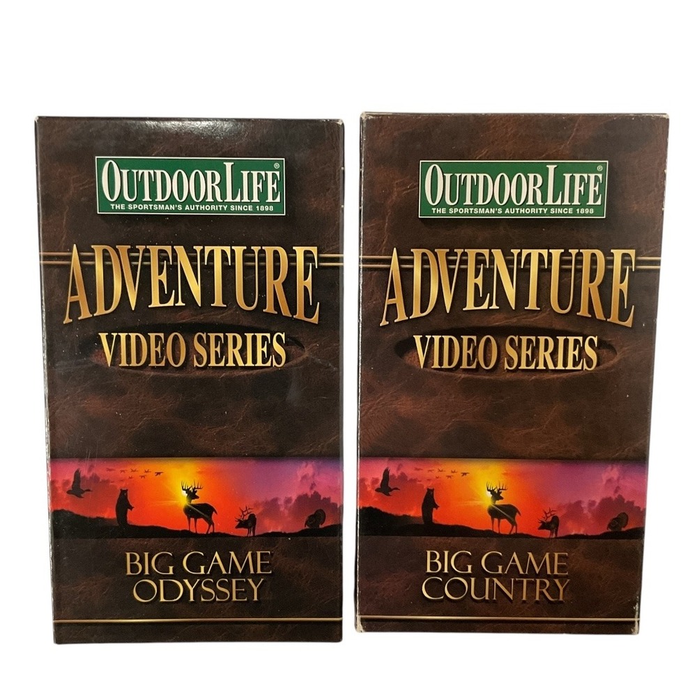 Outdoor Life Adventure Video Series Big Game Hunting VHS‎ Tapes Set